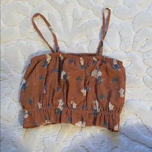 Floral tube top